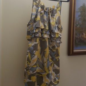 Banana Republic Grey and yellow top